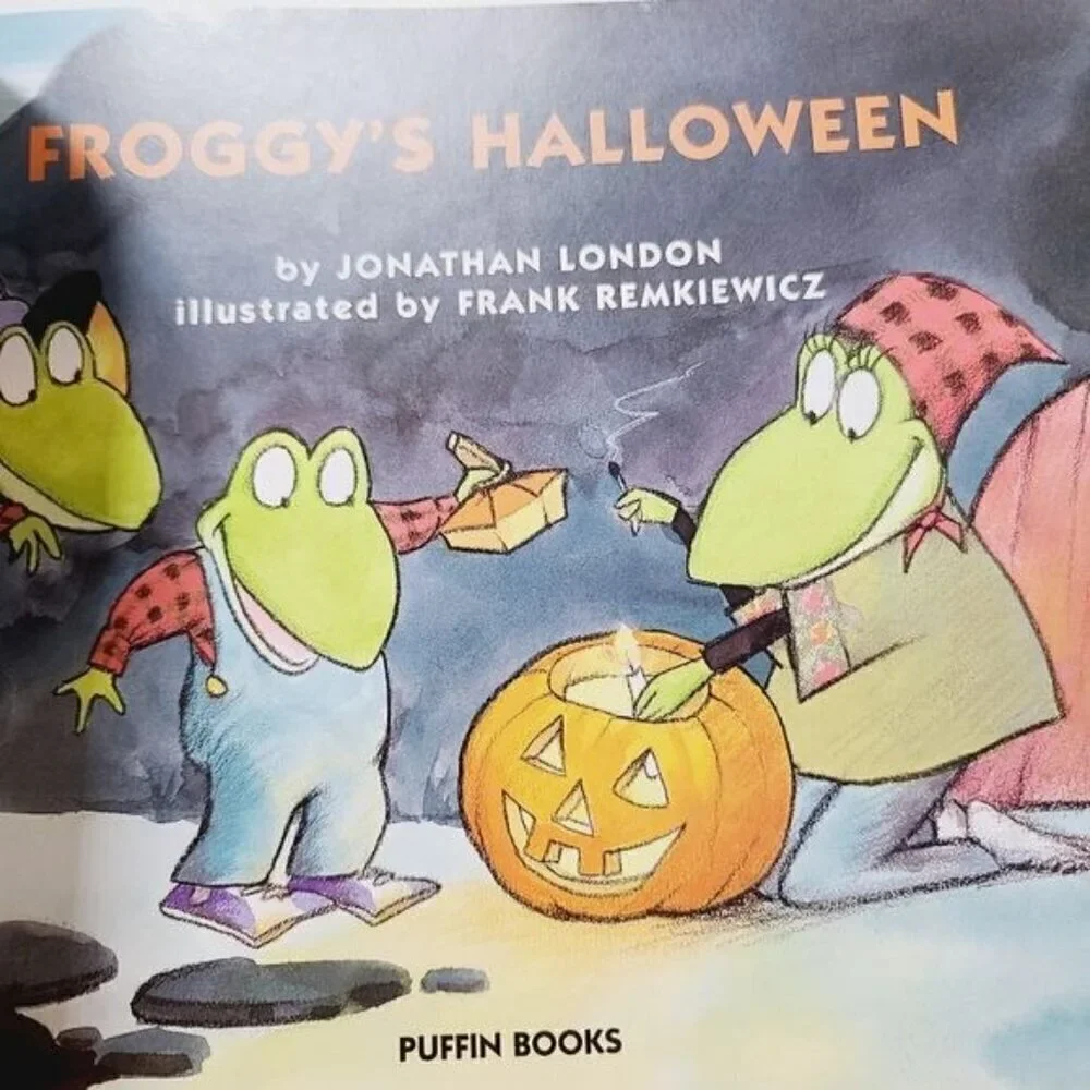 Lot of 2 Halloween Children's Picture Books Froggy's Halloween